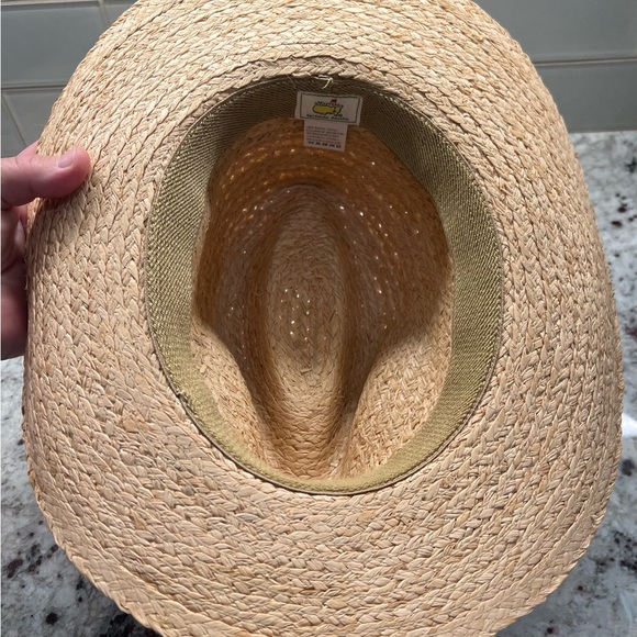 2022 MASTERS Tournament Augusta National Golf club straw hat Size L / XL. NWT!!! - Picture 5 of 8